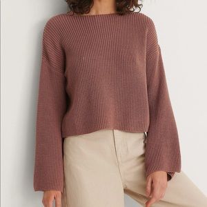 NAKD cropped long sleeve knitted sweater